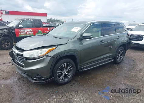 2016 Toyota Highlander Xle V6 из США, поврежденный, VIN 5TDKKRFH1GS165101
